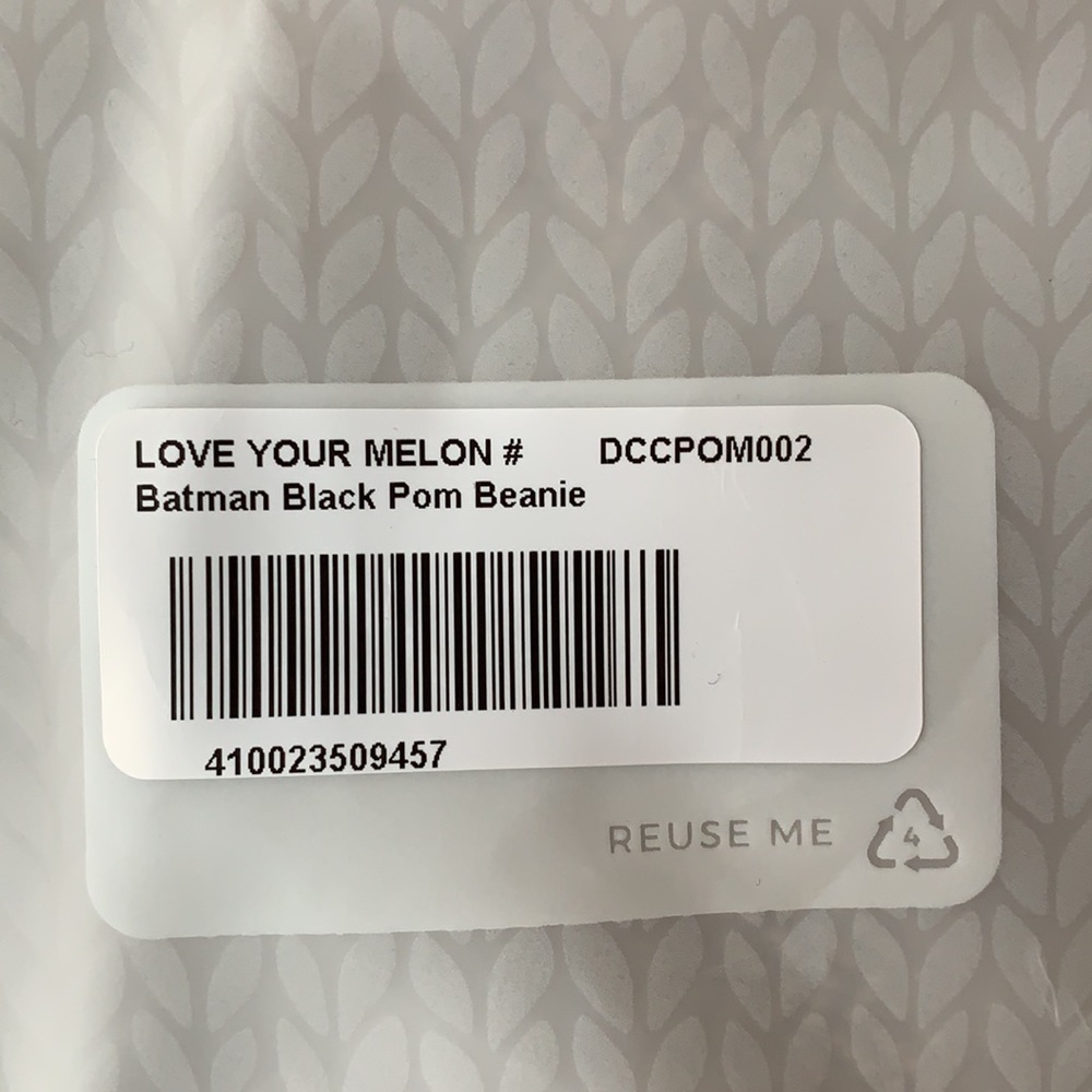 Love Your Melon Batman Black Pom Beanie - Picture 9 of 13